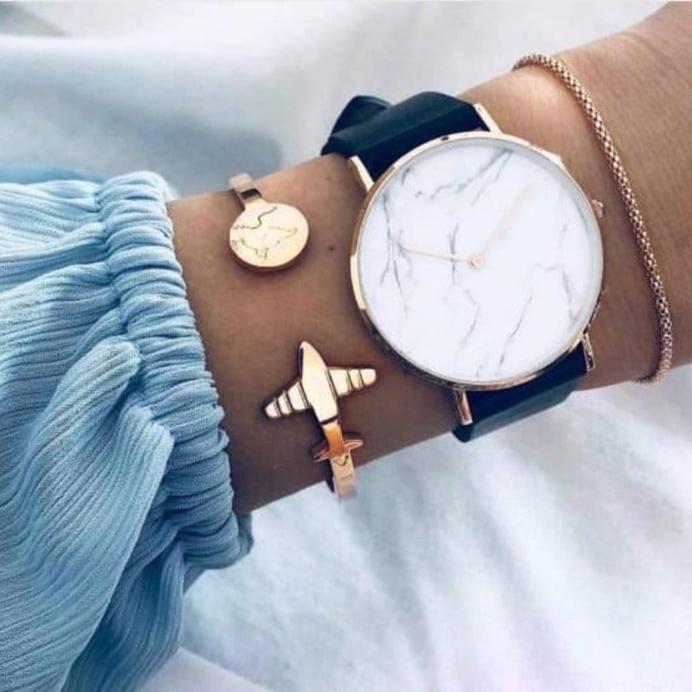 💎✨ Travel Gold Bracelet Set